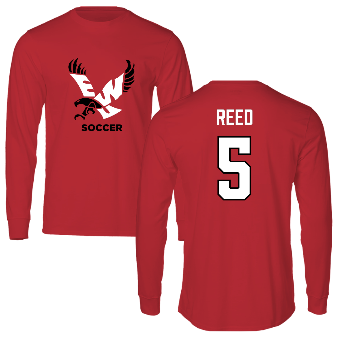 Eastern Washington University Soccer Red EWU Performance Long Sleeve - #5 Sage Reed