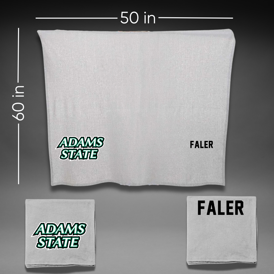Adams State University Wrestling Gray Blanket - Paige Faler