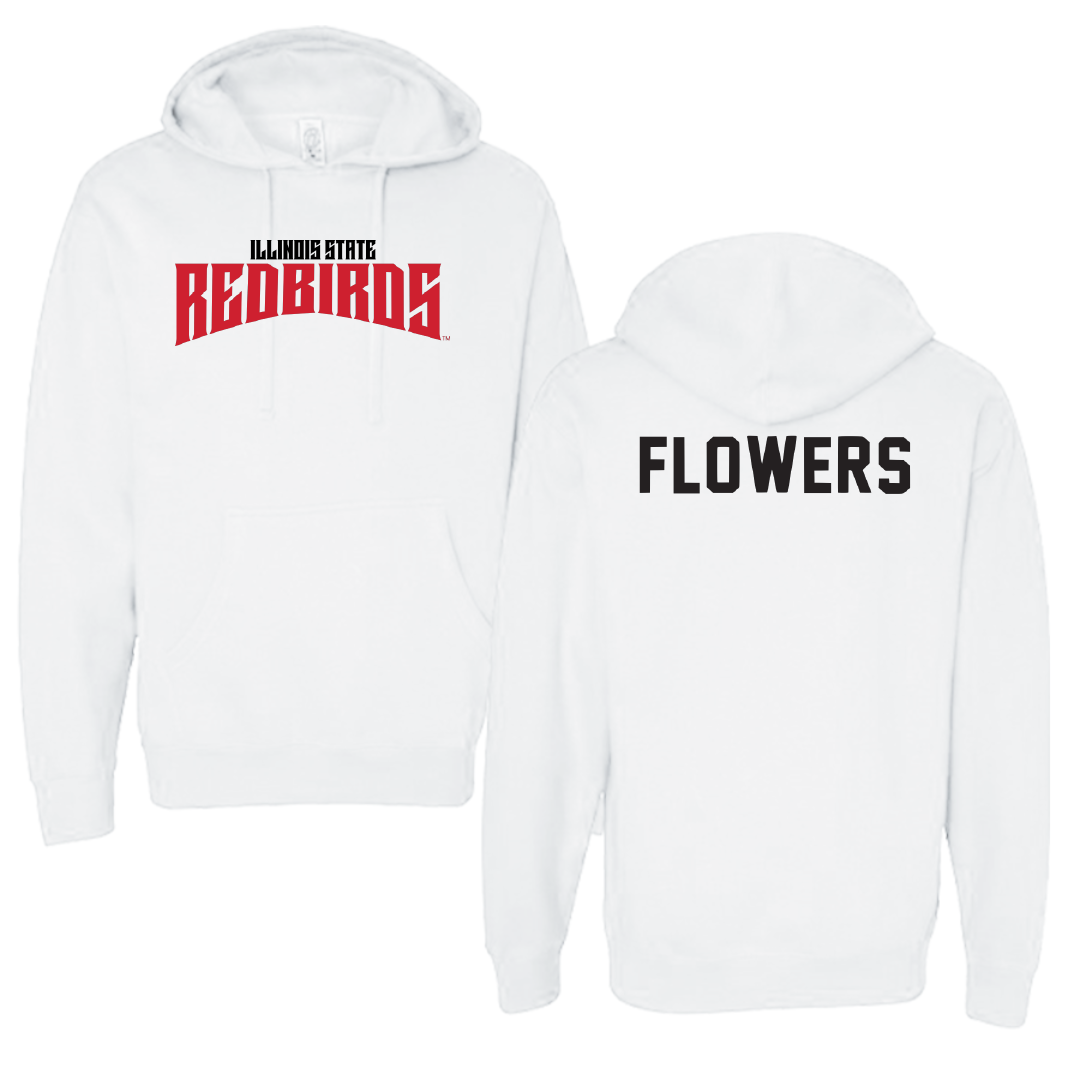 Illinois State University Track and Field White Classic Hoodie - Chavi Flowers