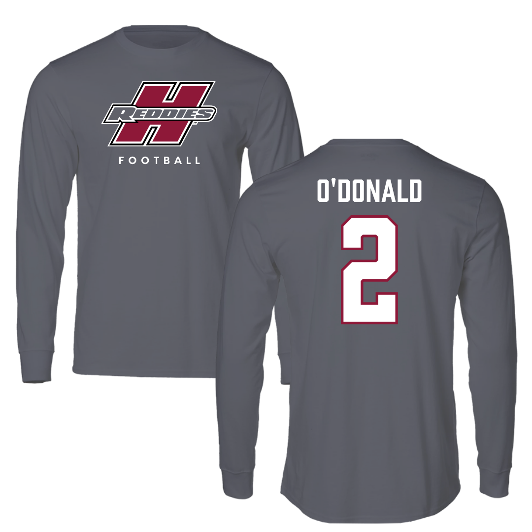 Henderson State University Football Gray Performance Long Sleeve - #2 Fredrick O'Donald