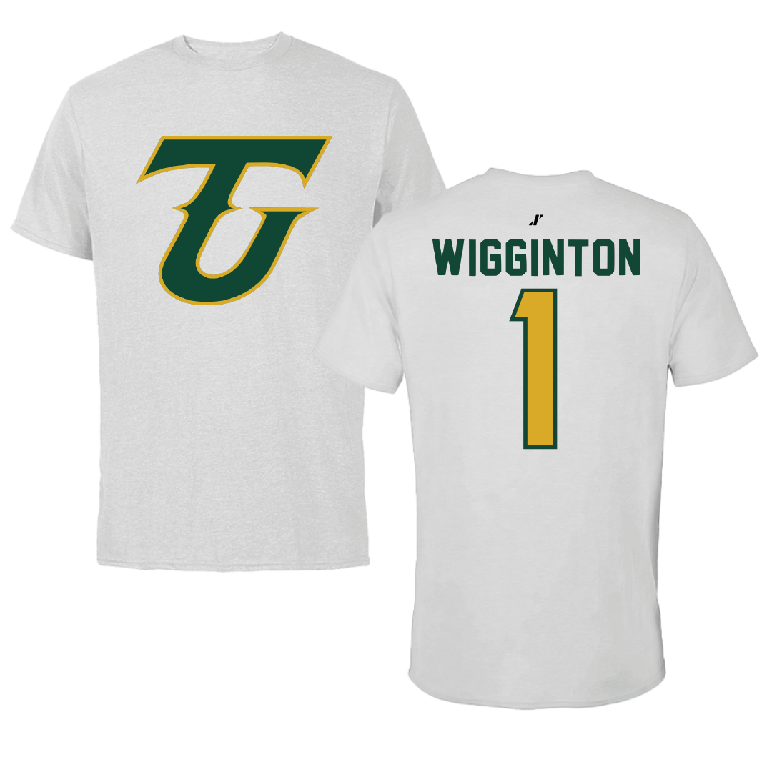 Tiffin University Lacrosse Light Gray Performance Tee - #1 Kenna Wigginton