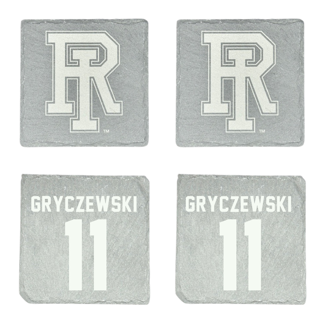 University of Rhode Island Soccer Stone Coaster (4 Pack)  - #11 Patrick Gryczewski