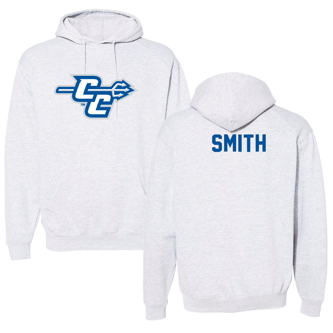 Central Connecticut State University TF and XC Light Gray Hoodie - Stephen Smith