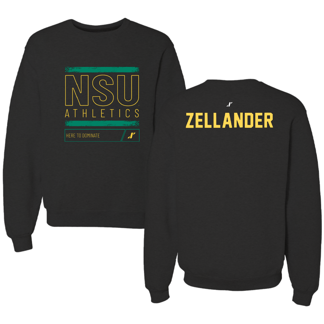 Norfolk State University TF and XC Black Dominate Crewneck - Jeremiah Zellander