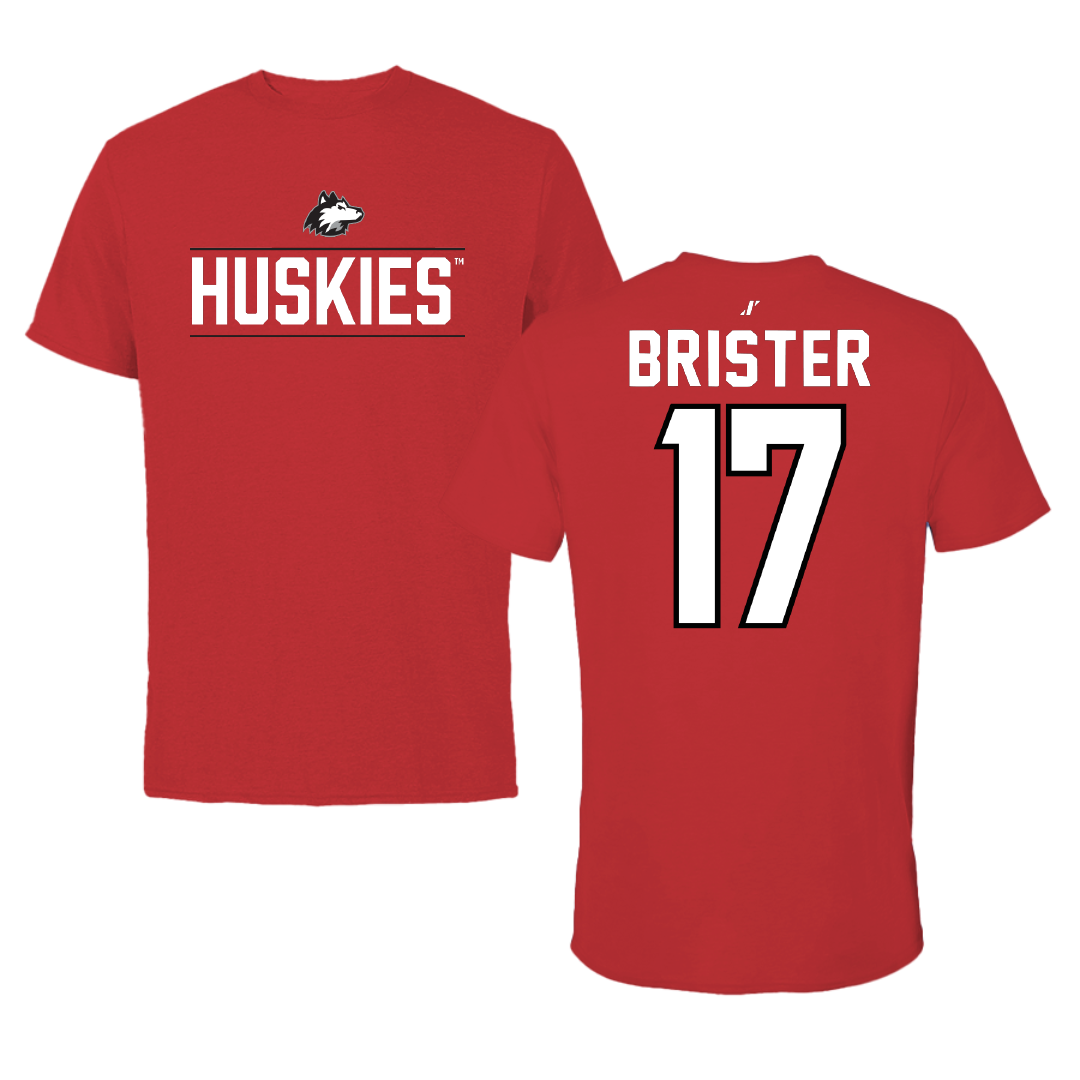 Northern Illinois University Softball Red General Tee - #17 Jaylyn Brister