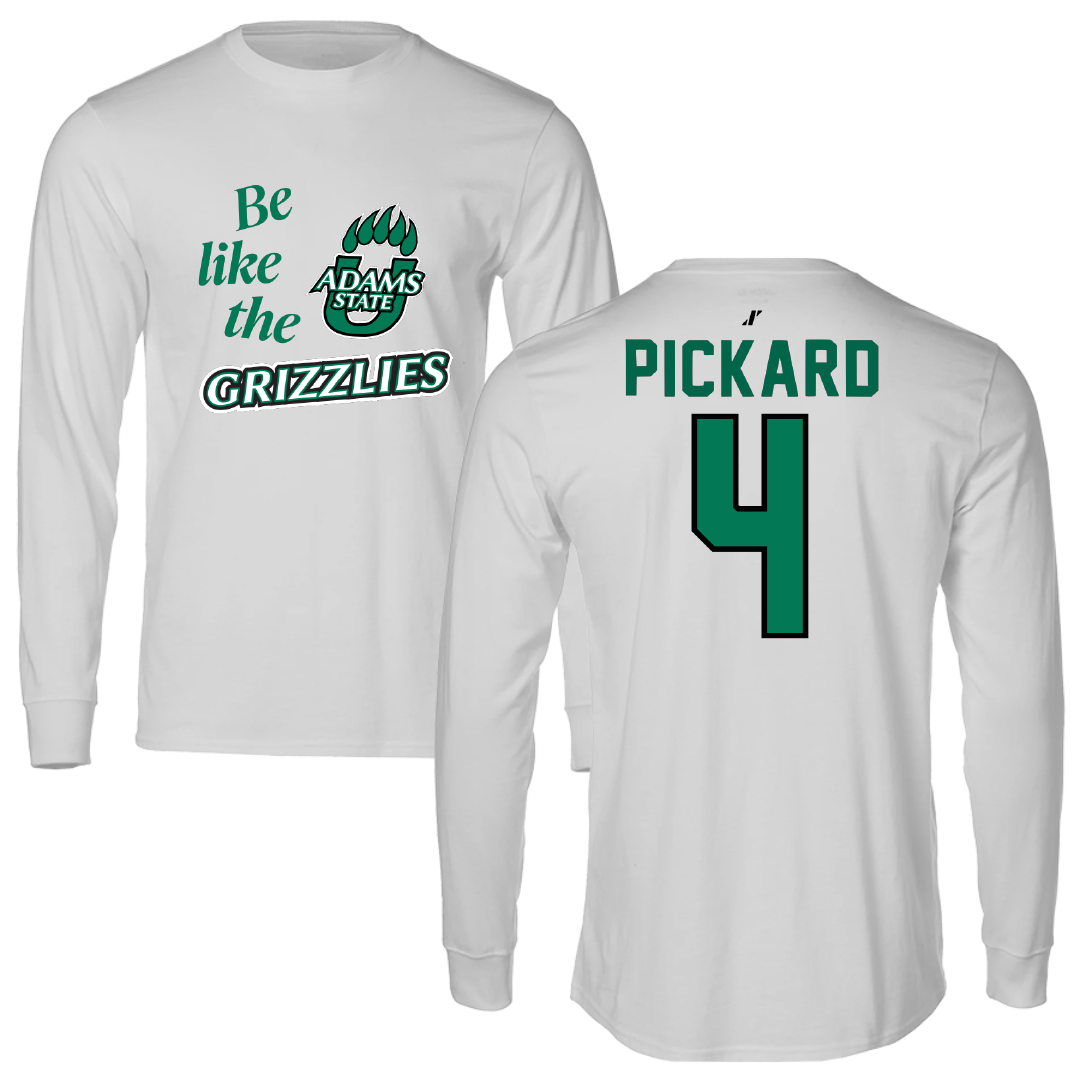 Adams State University Basketball Light Gray Be Like Us Performance Long Sleeve - #4 Mykaila Pickard