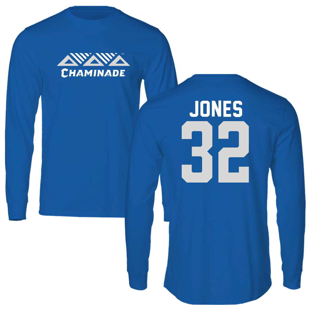 Chaminade University Basketball Blue Performance Long Sleeve - #32 Kali Jones