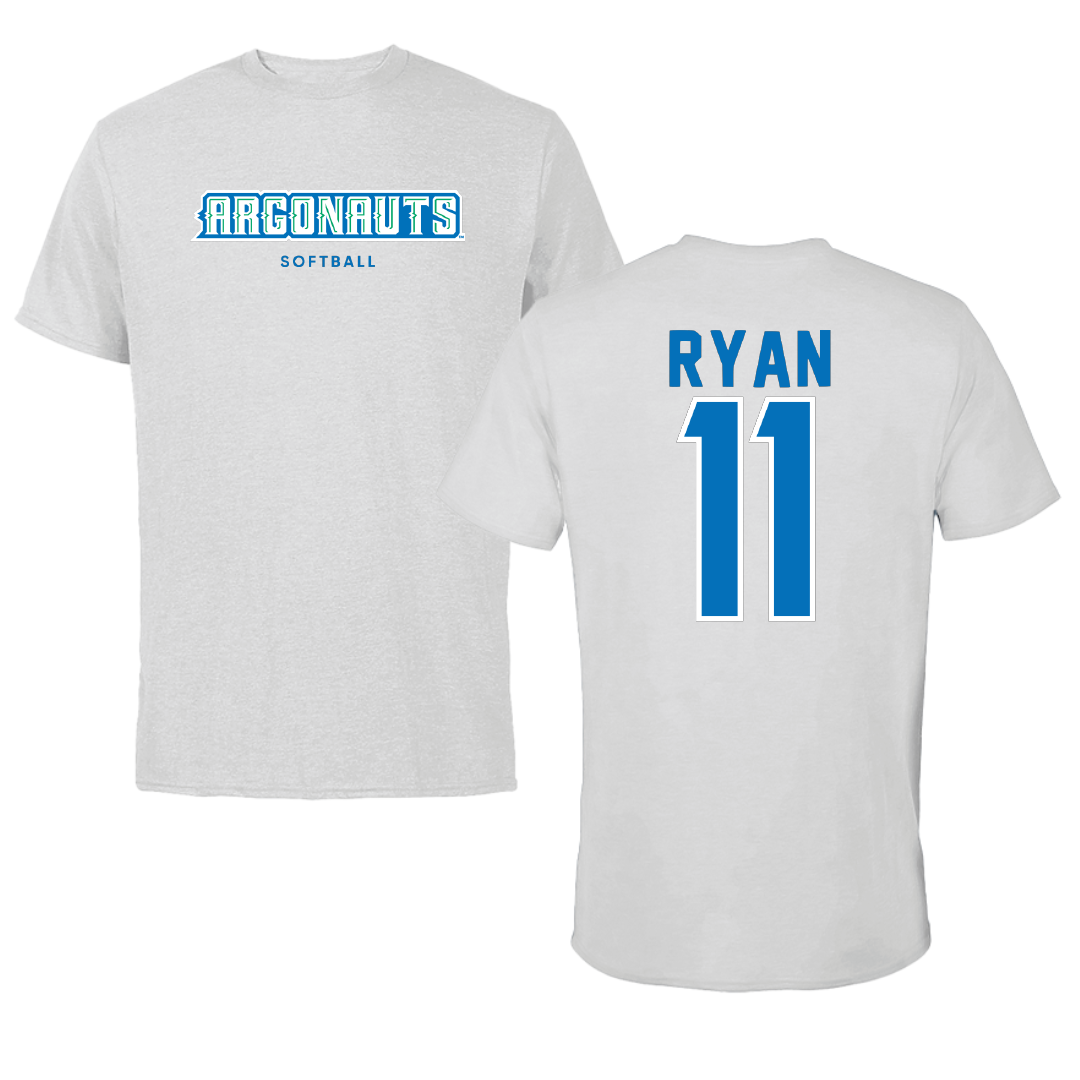 University of West Florida Softball Light Gray Argonauts Tee - #11 Olivia Ryan