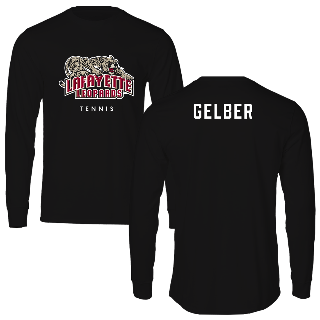 Lafayette College Tennis Black Long Sleeve - Sam Gelber