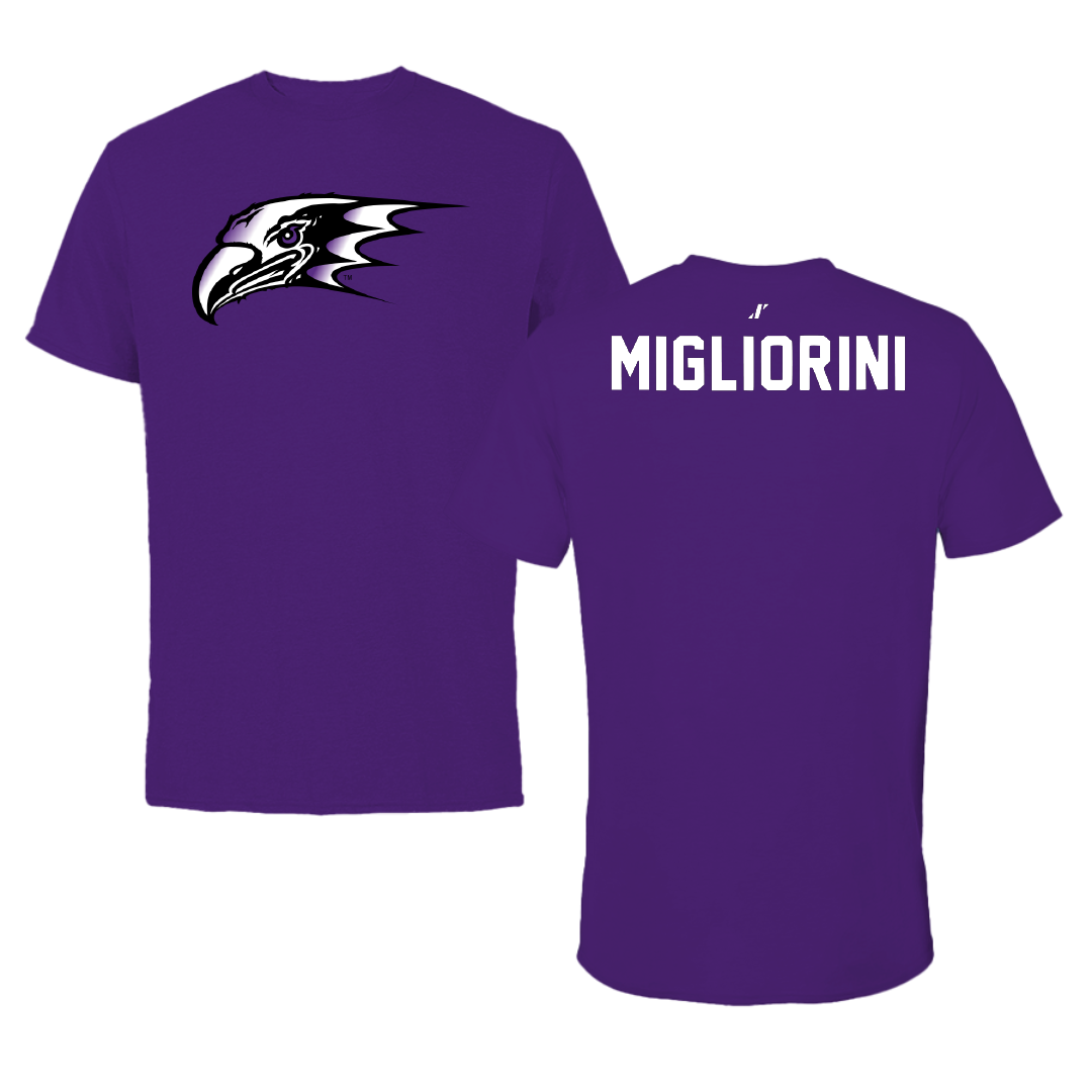 Niagara University Golf Purple Tee - Alfredo Migliorini