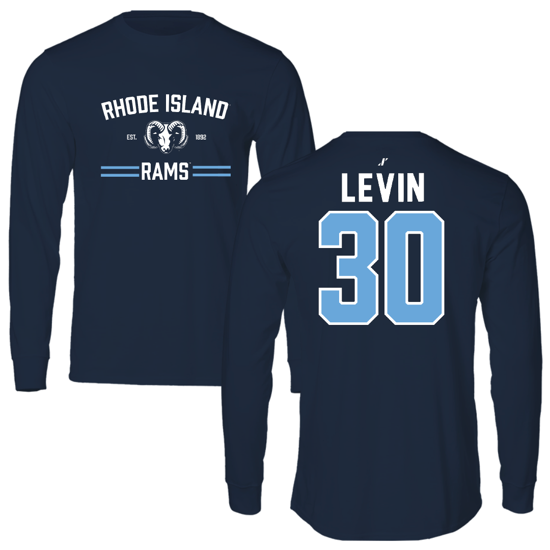 University of Rhode Island Baseball Navy General Long Sleeve - #30 Brody Levin