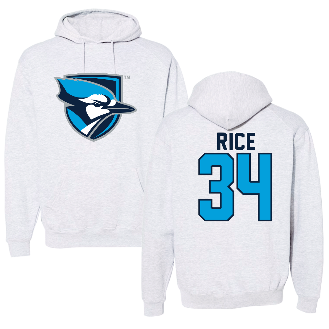 Elmhurst University Softball Light Gray Hoodie - #34 Clara Rice