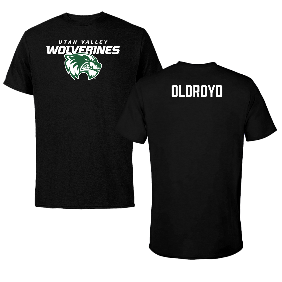 Utah Valley University TF and XC Black Wolverines Tee - Kelsi Oldroyd