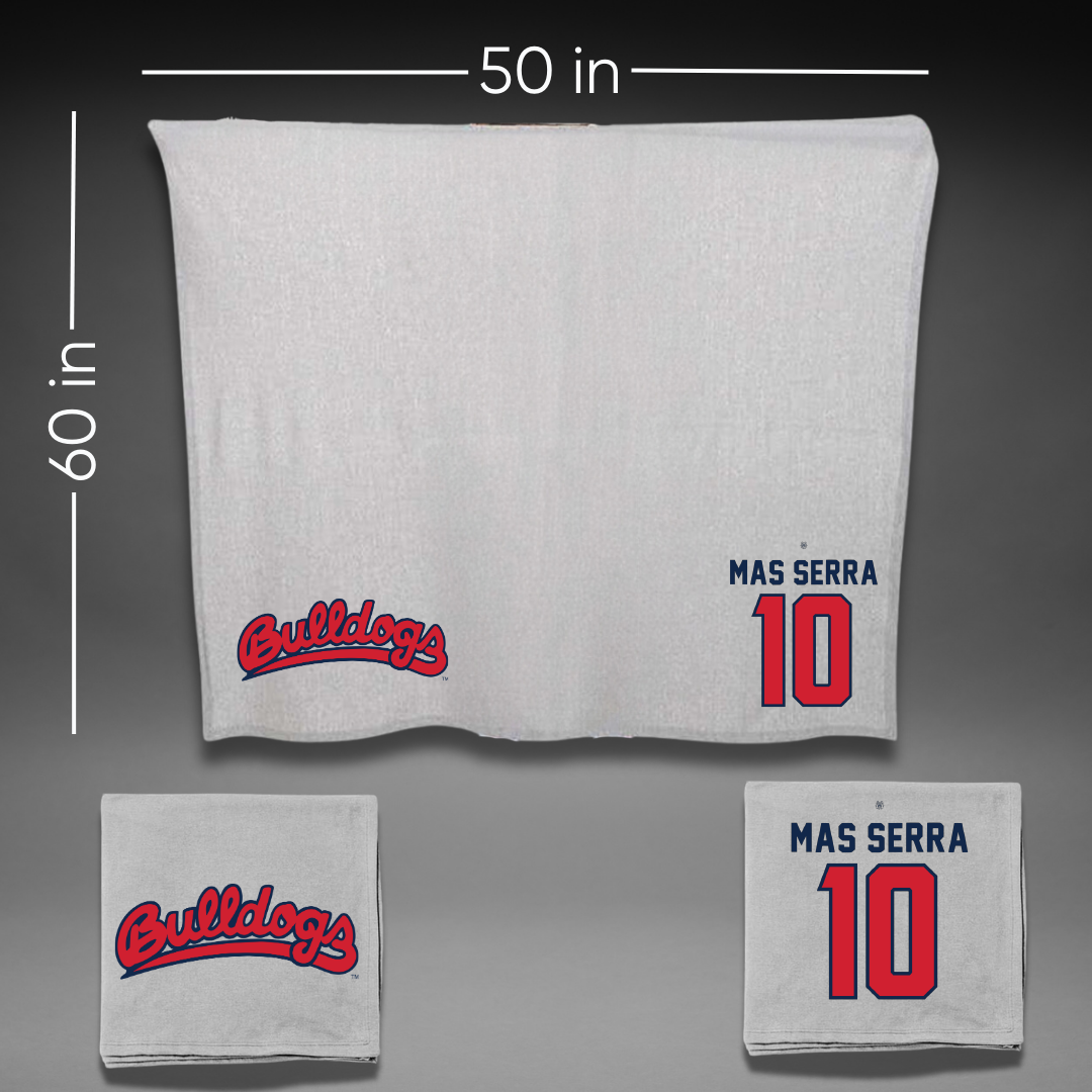 Fresno State University Soccer Gray Blanket - #10 Laura Mas Serra