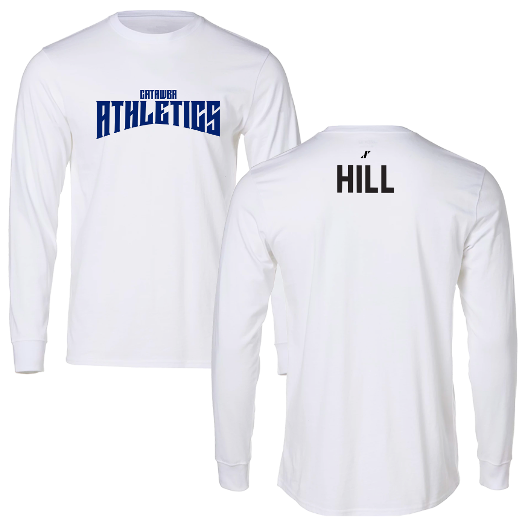 Catawba College TF and XC White Classic Long Sleeve - Sanaia Hill