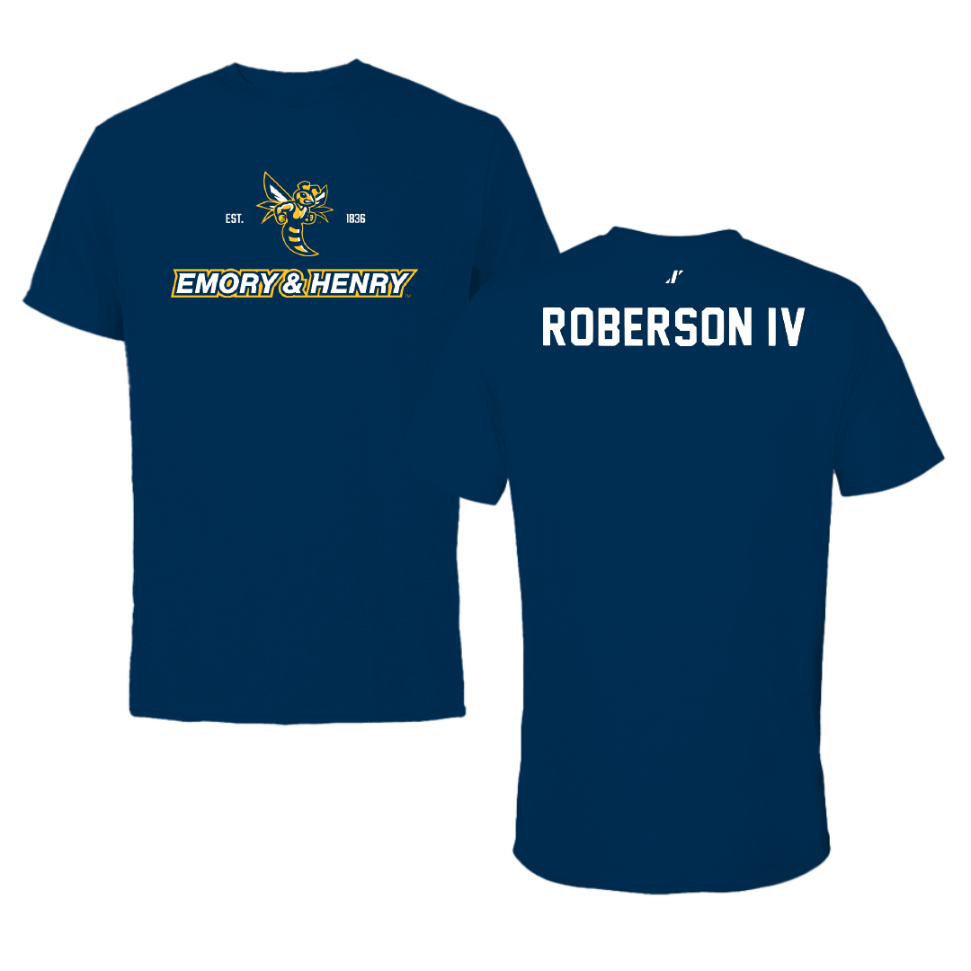 Emory & Henry College TF and XC Navy General Tee - Hillis Roberson IV