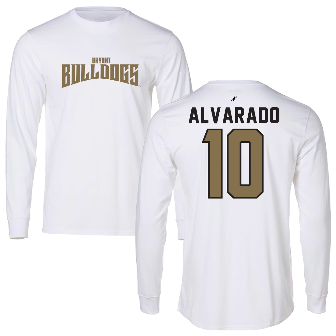 Bryant University Football White Classic Long Sleeve - #10 Nicholas Alvarado