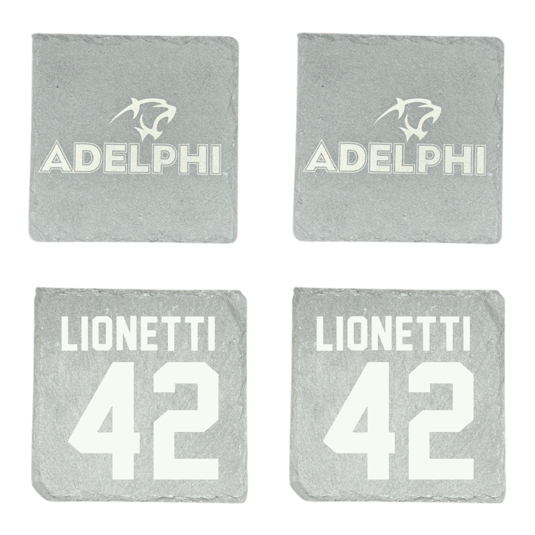 Adelphi University Lacrosse Stone Coaster (4 Pack)  - #42 Sonny Lionetti