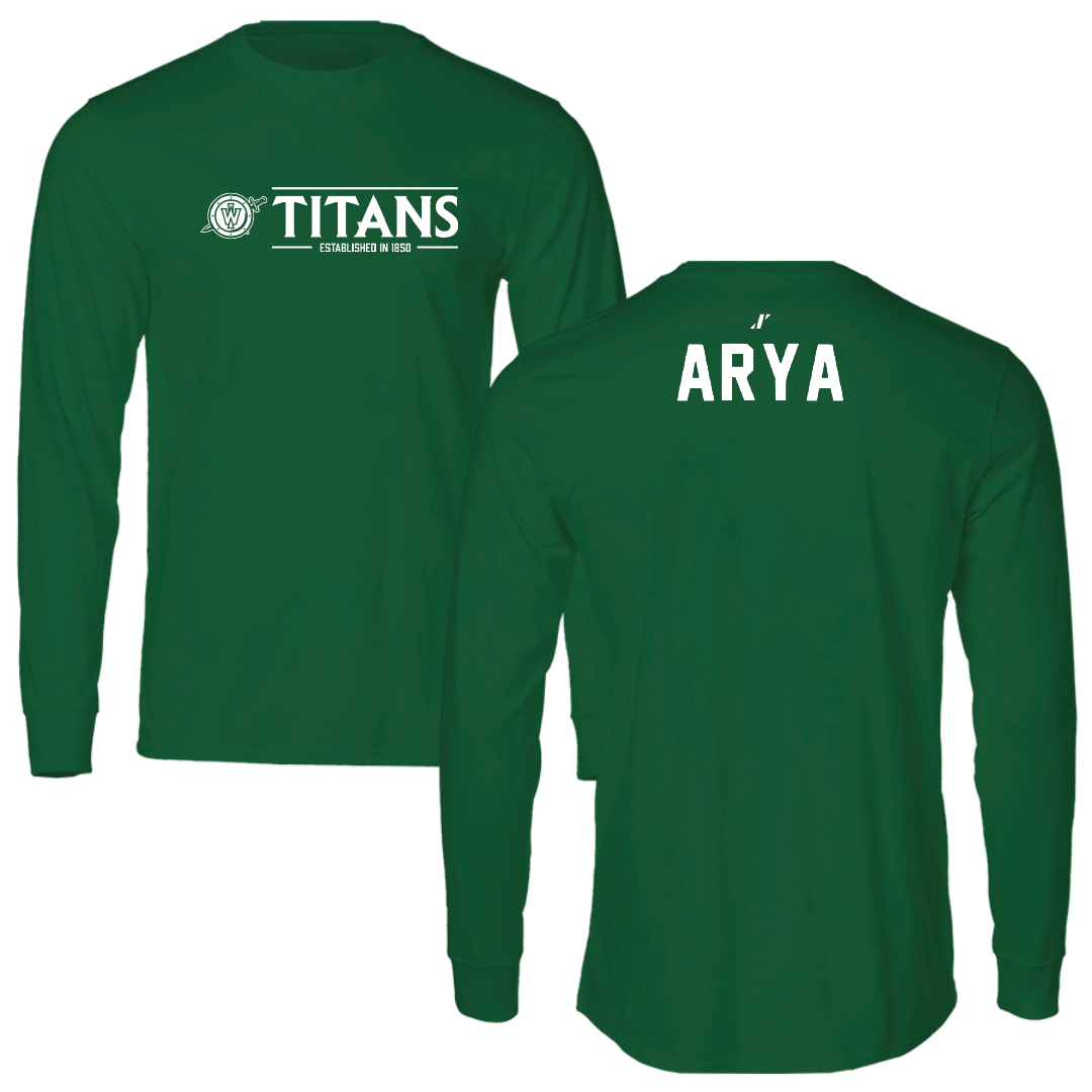 Illinois Wesleyan University TF and XC Green General Long Sleeve - Justin Arya