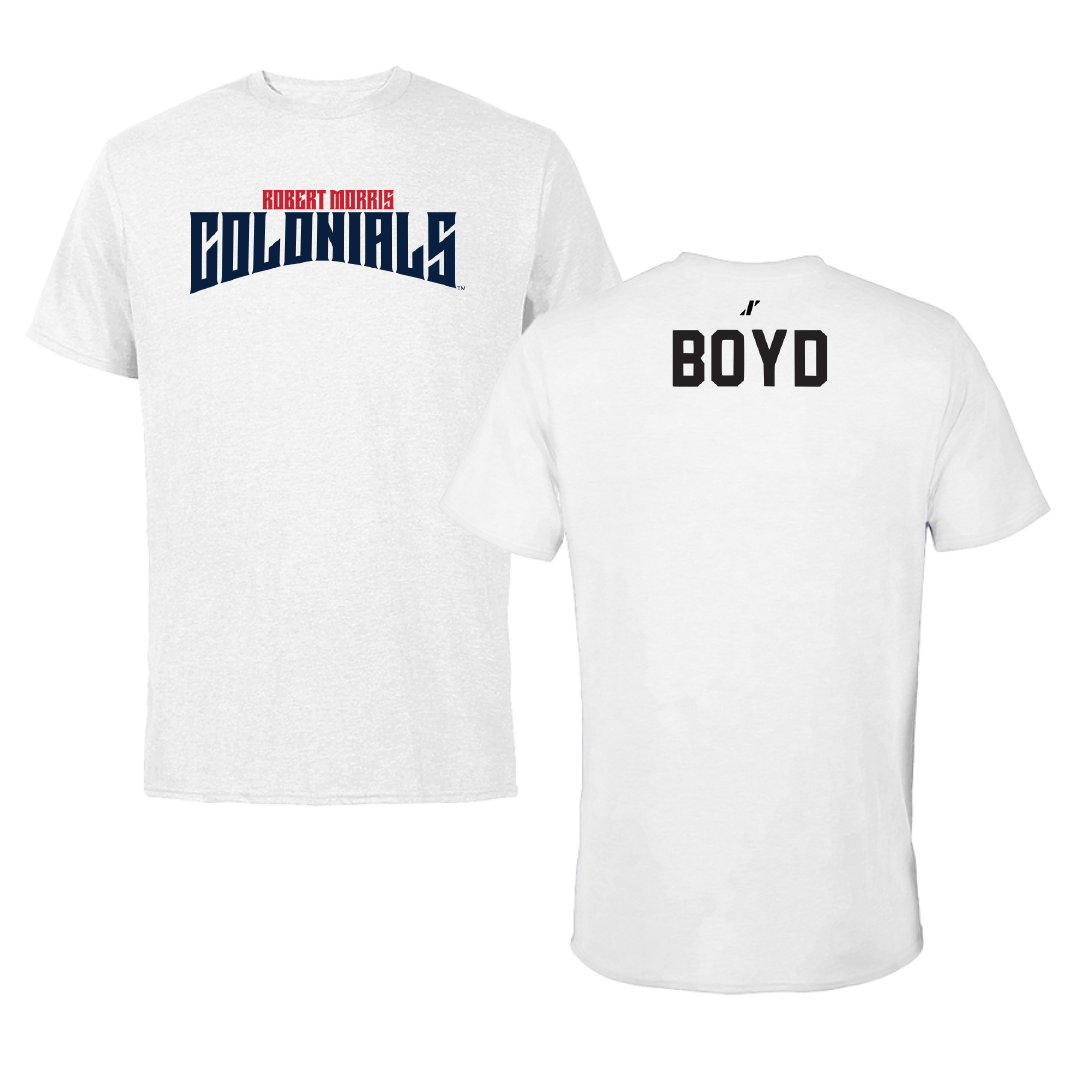 Robert Morris University TF and XC White Classic Tee - Brayden Boyd