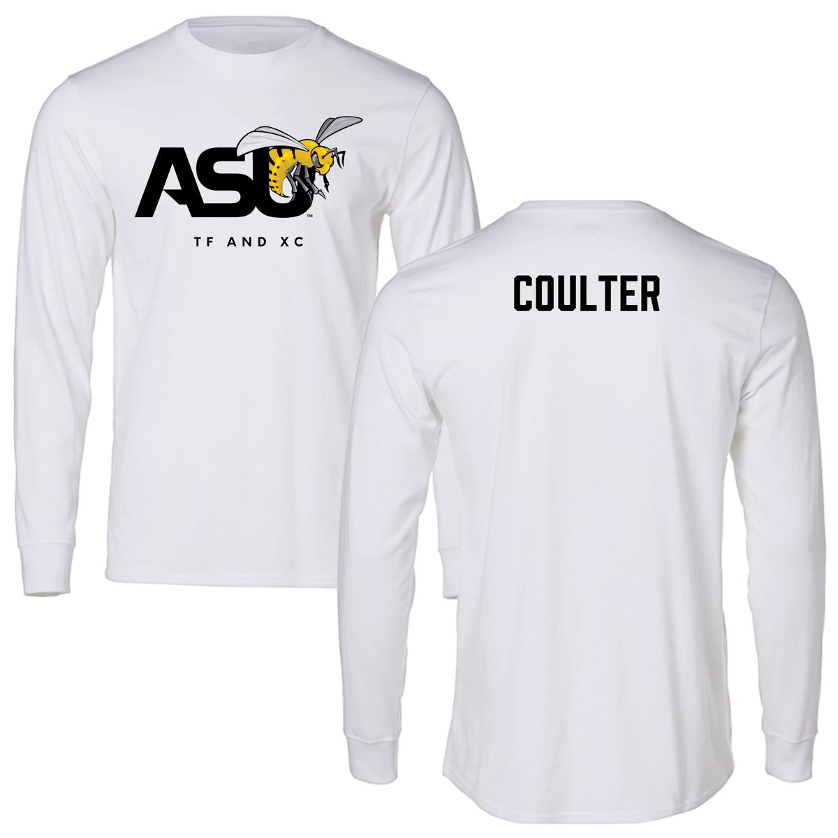 Alabama State University TF and XC White Long Sleeve - Jon Coulter