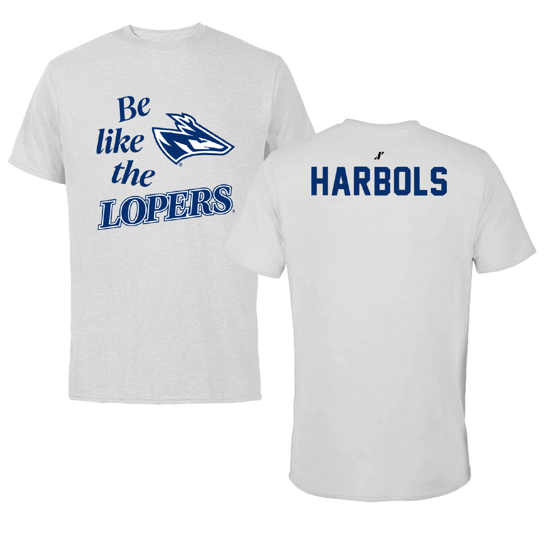 University of Nebraska at Kearney TF and XC Light Gray Be Like Us Performance Tee - Richard Harbols