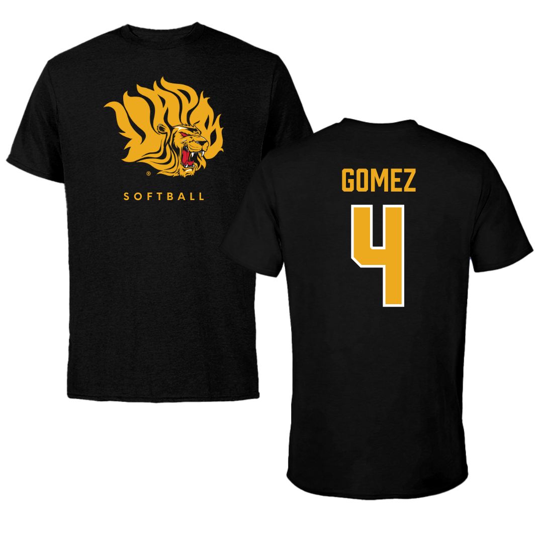 University of Arkansas-Pine Bluff Softball Black Performance Tee - #4 Jazlyn Gomez