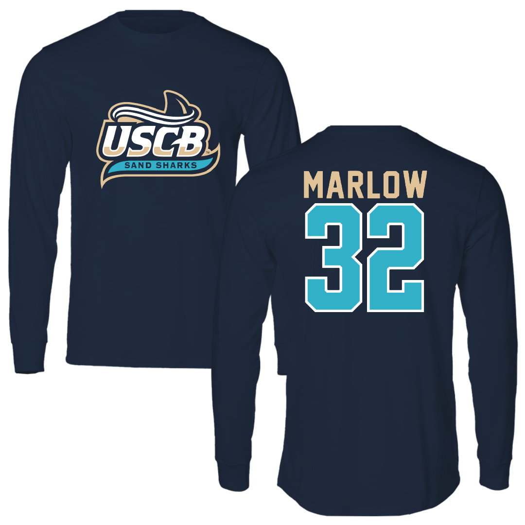 University of South Carolina Beaufort Baseball Navy Long Sleeve - #32 Devin Marlow