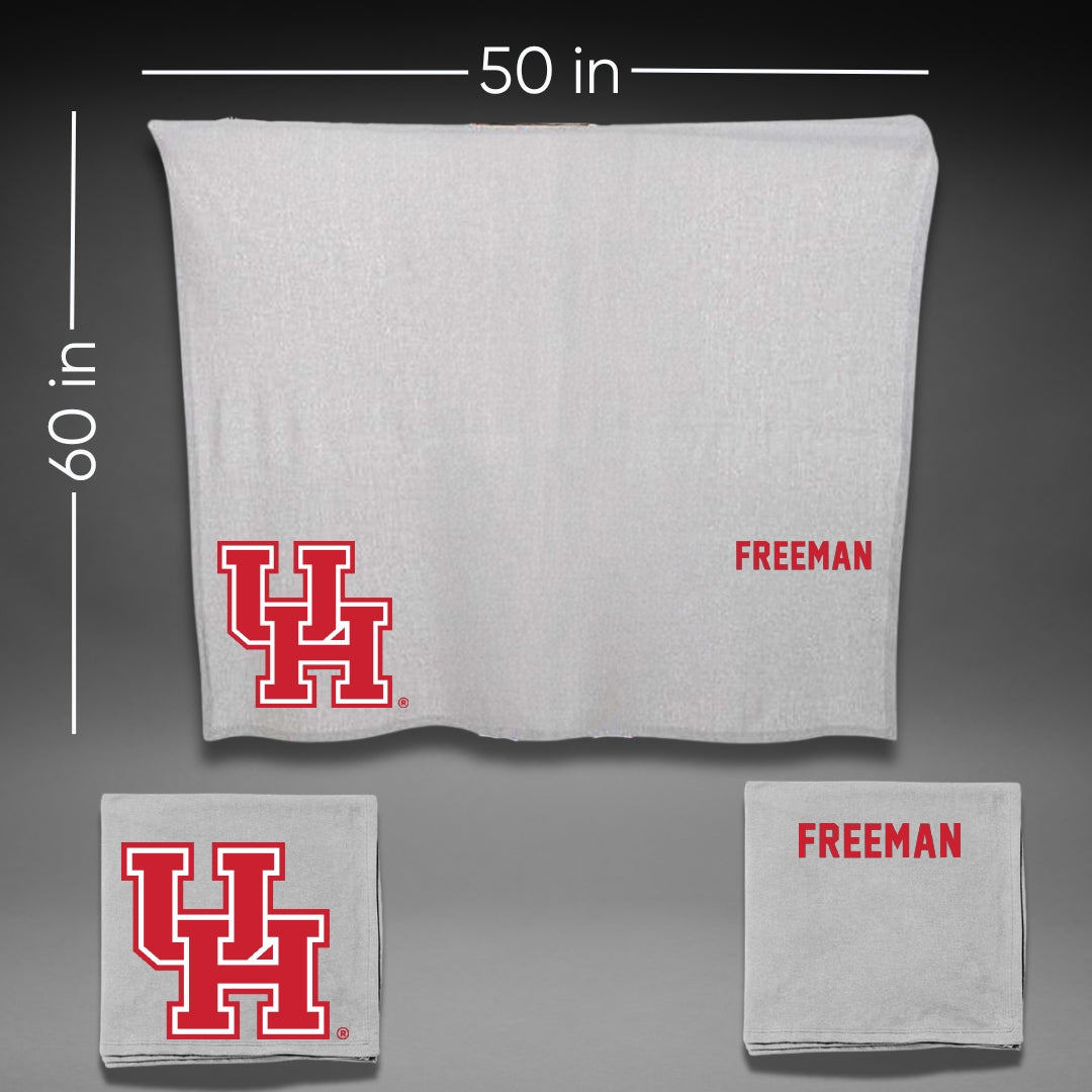 University of Houston TF and XC Gray Blanket - Shawn Freeman