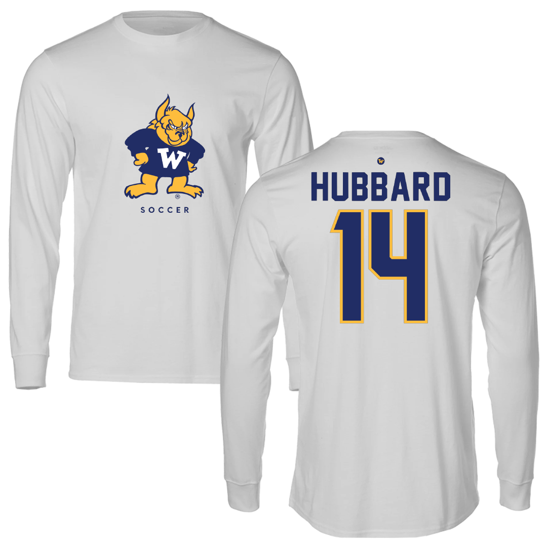 Webster University Soccer Light Gray Performance Long Sleeve - #14 Jasmine Hubbard