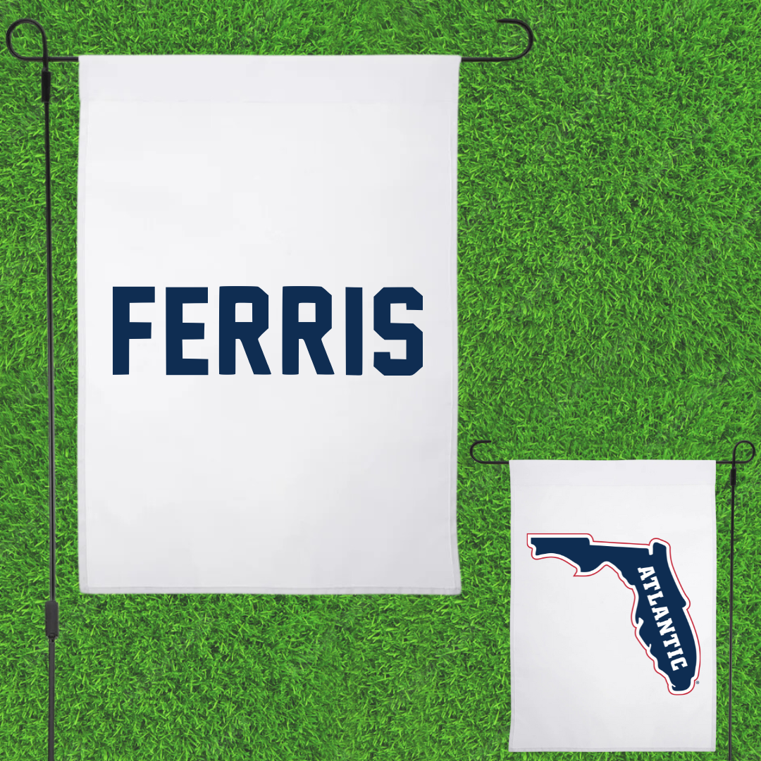 Florida Atlantic University Dance White Garden Flag - Caroline Ferris