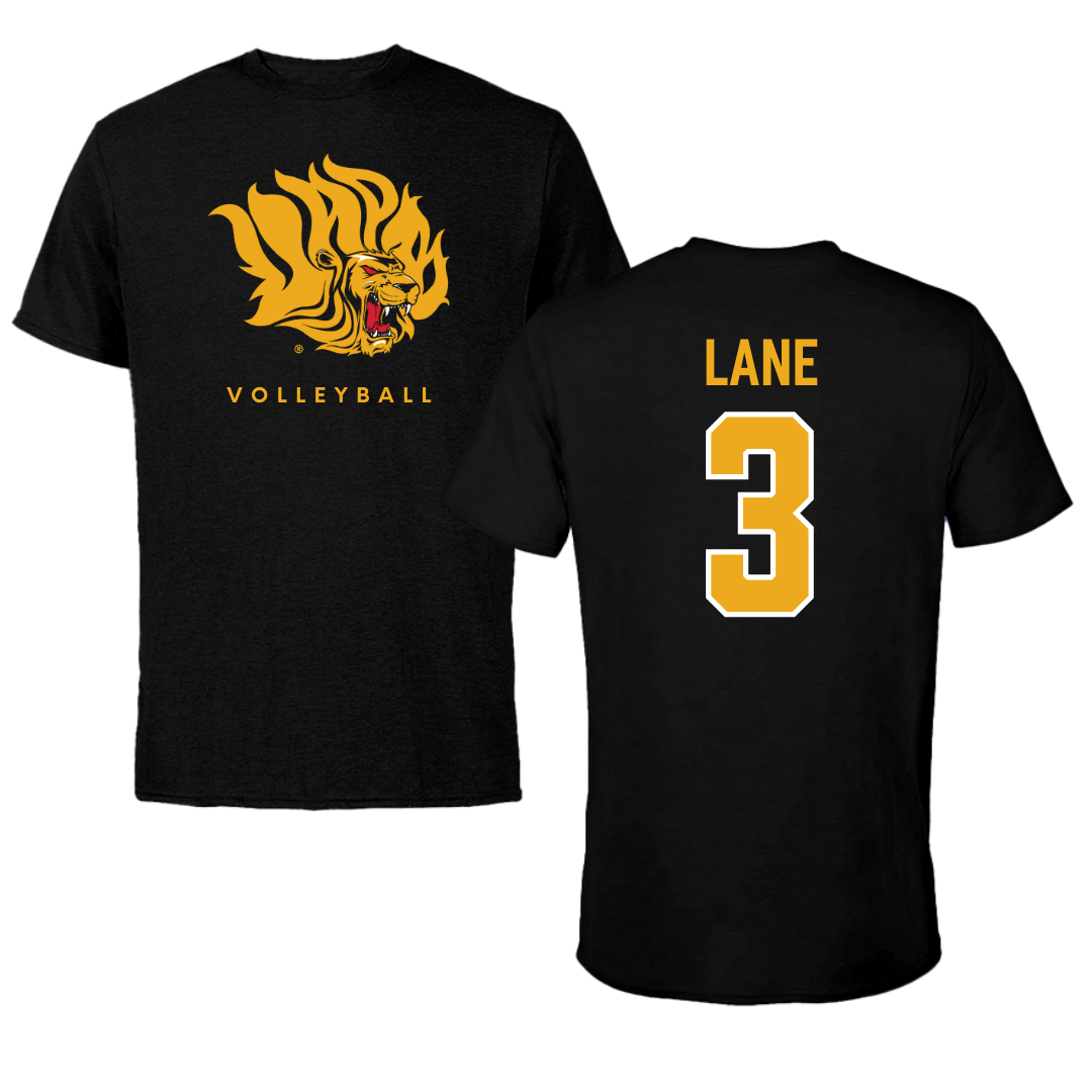University of Arkansas-Pine Bluff Volleyball Black Performance Tee - #3 Aleria Lane