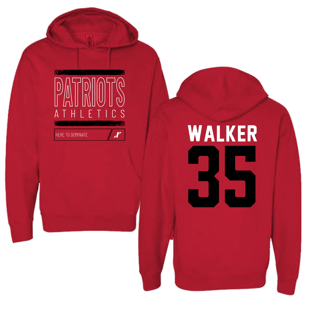 Dallas Baptist University Soccer Red Dominate Hoodie - #35 Lauren Walker