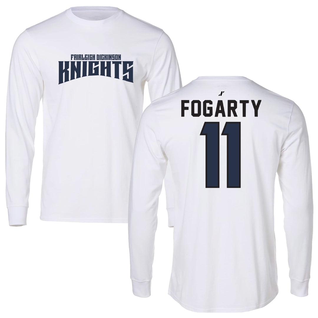 Fairleigh Dickinson University-Metropolitan Campus Bowling White Classic Performance Long Sleeve - #11 Emily Fogarty