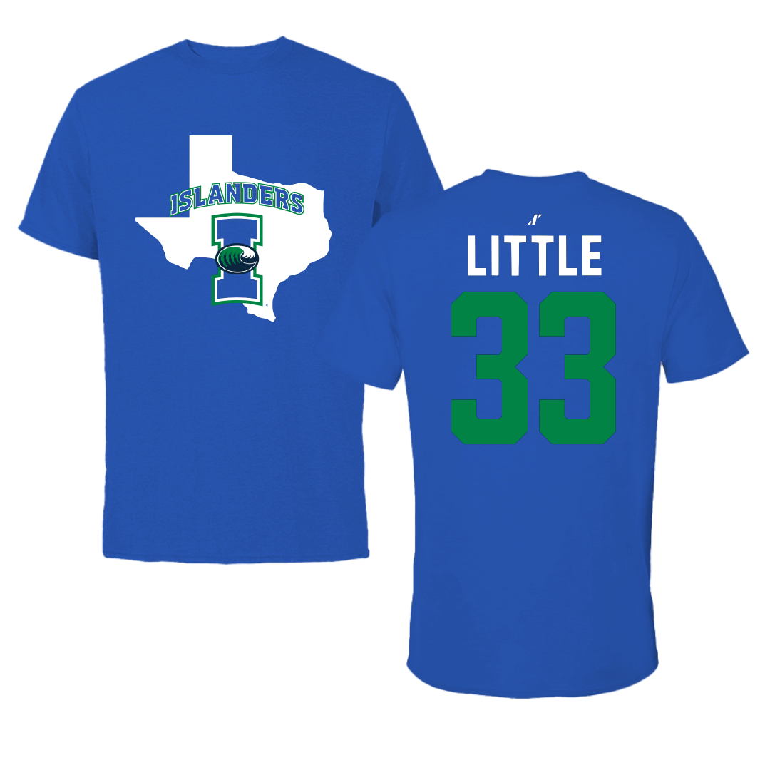 Texas A&M University-Corpus Christi Volleyball Blue State Performance Tee - #33 Tayah Little