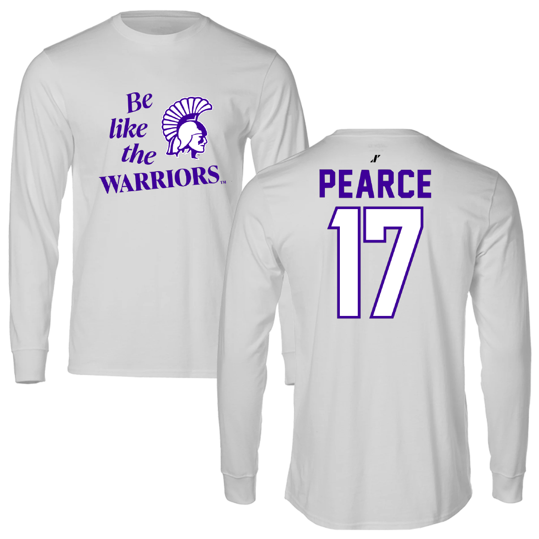 Winona State University Volleyball Light Gray Be Like Us Performance Long Sleeve - #17 Trinity Pearce