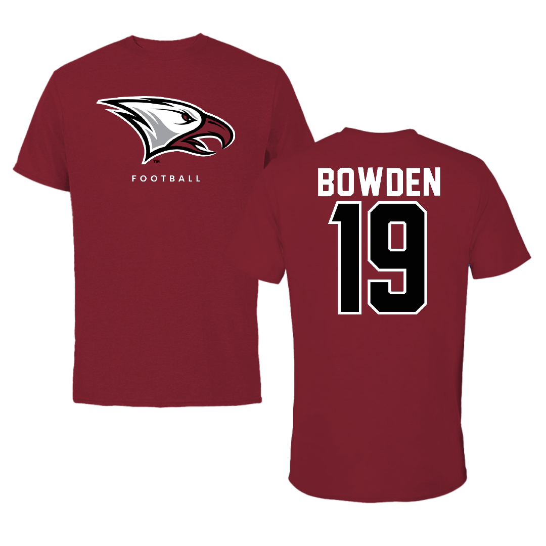 North Carolina Central University Football Cardinal Performance Tee - #19 Jaylen Bowden