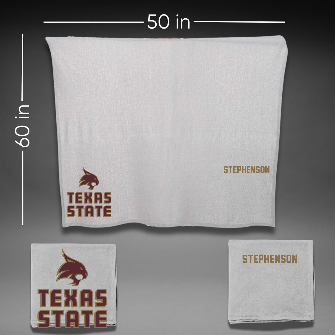 Texas State University TF and XC Gray Blanket - Raegan Stephenson