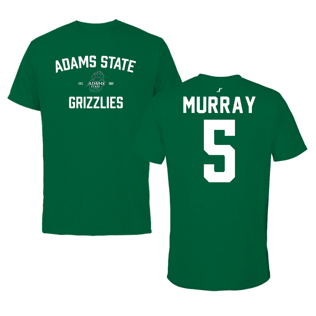 Adams State University Baseball Green General Performance Tee - #5 Connor Murray