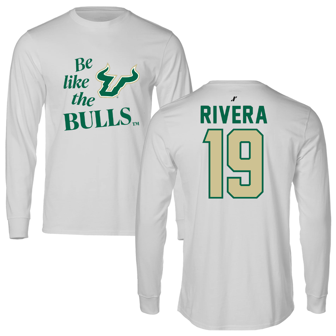 University of South Florida Softball Light Gray Be Like Us Long Sleeve - #19 Alanah Rivera