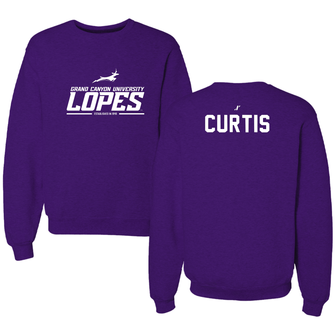Grand Canyon University Golf Purple General Crewneck - Amelia Curtis