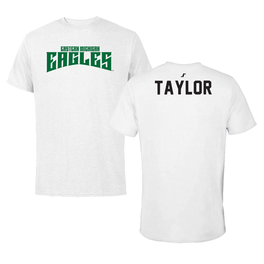Eastern Michigan University TF and XC White Classic Performance Tee - Mariah Taylor