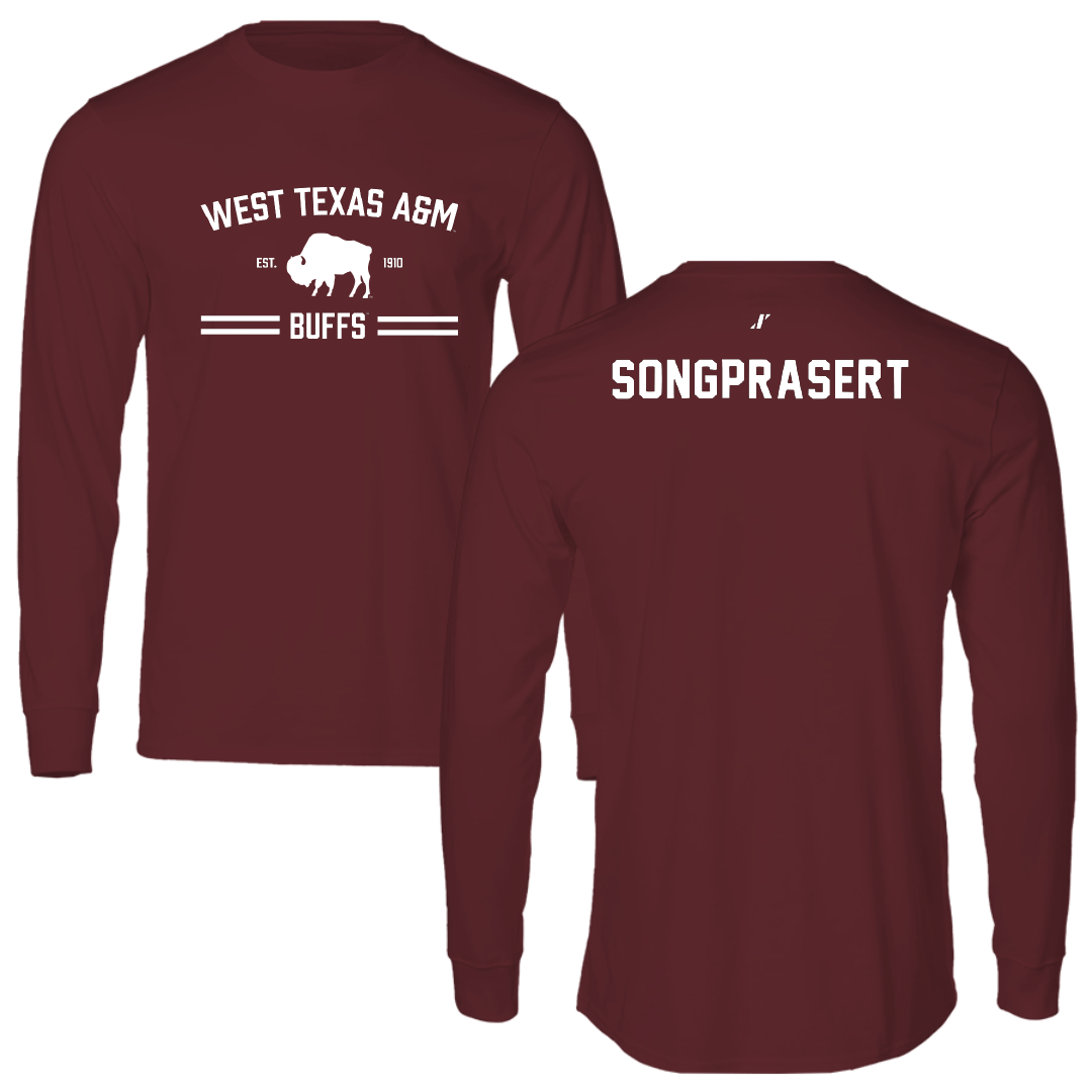 West Texas A&M University Golf Maroon General Long Sleeve - Gam Songprasert