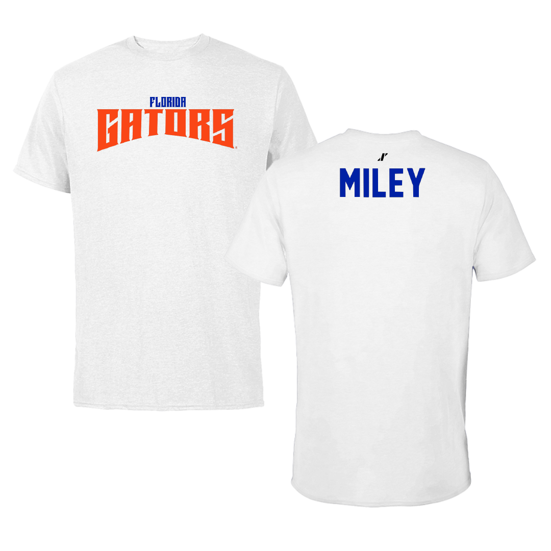 University of Florida TF and XC White Classic Performance Tee - Jacob Miley