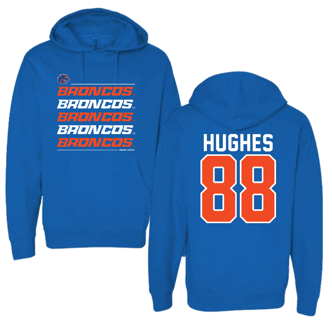 Boise State University Softball Blue General Hoodie - #88 Chloe Hughes