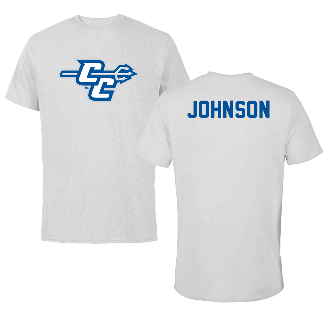 Central Connecticut State University Cheer Light Gray Performance Tee - Maiyah Johnson