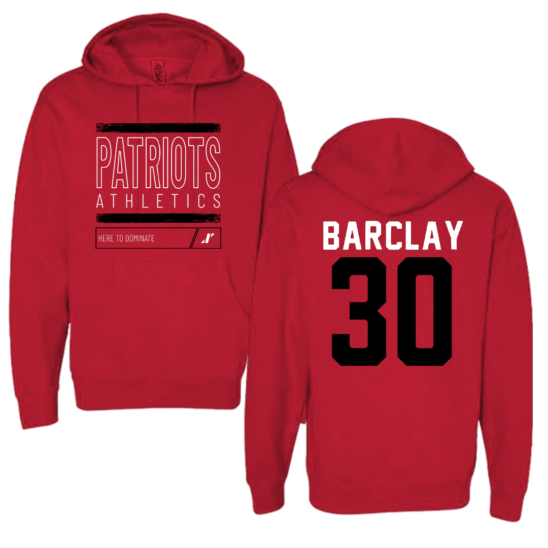 Dallas Baptist University Soccer Red Dominate Hoodie - #30 Paige Barclay