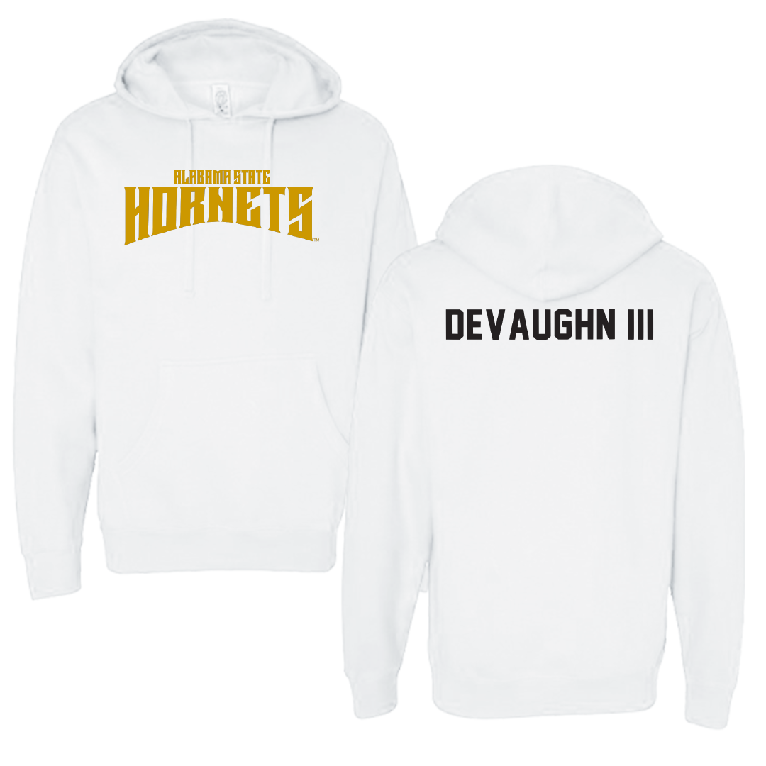 Alabama State University TF and XC White Classic Hoodie - Vaughn DeVaughn III