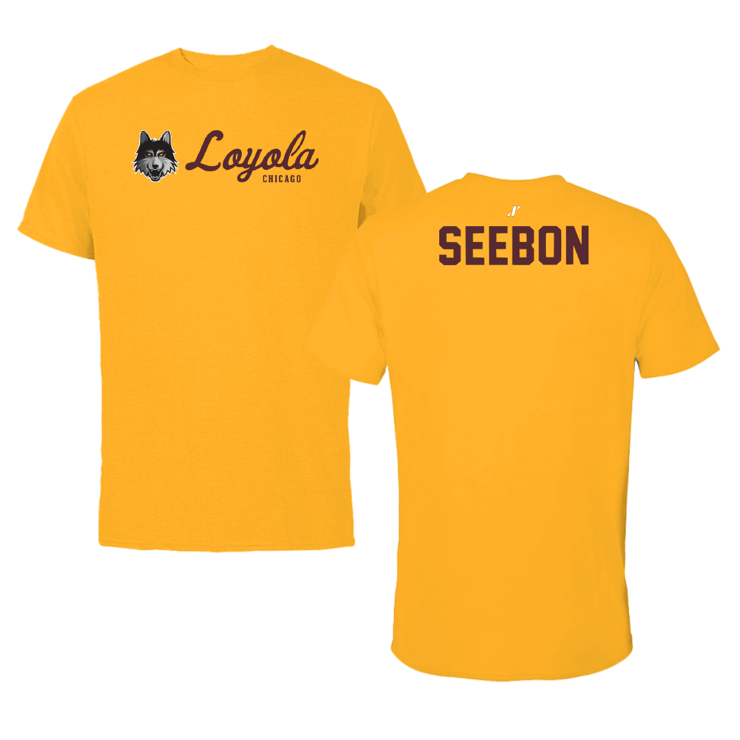 Loyola University-Chicago TF and XC Gold General Tee - Eileen Seebon