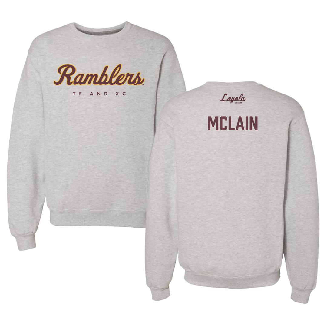 Loyola University-Chicago TF and XC Gray Crewneck - Madi McLain